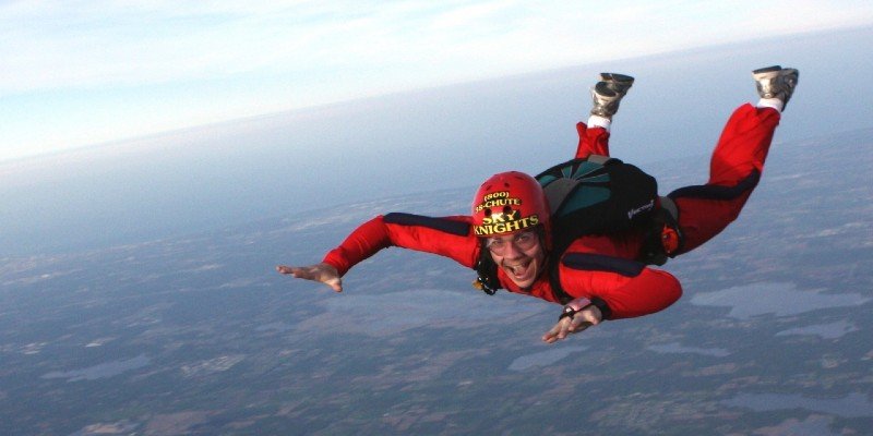 What happens to your brain during skydiving?
