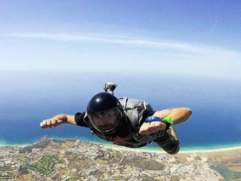 One of the best skydiving places in India, Tamil Nadu.